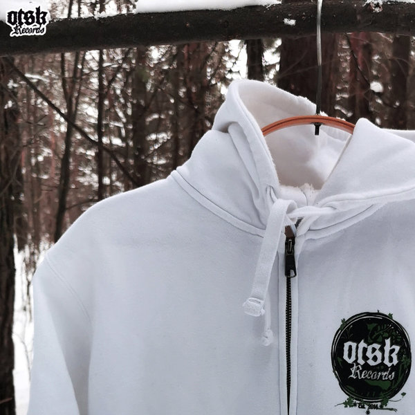 HOODED ZIP SWEATER "OTSK vs ONLY the SUN KNOWS Records" Logo vs Skull - WINTER EDITION