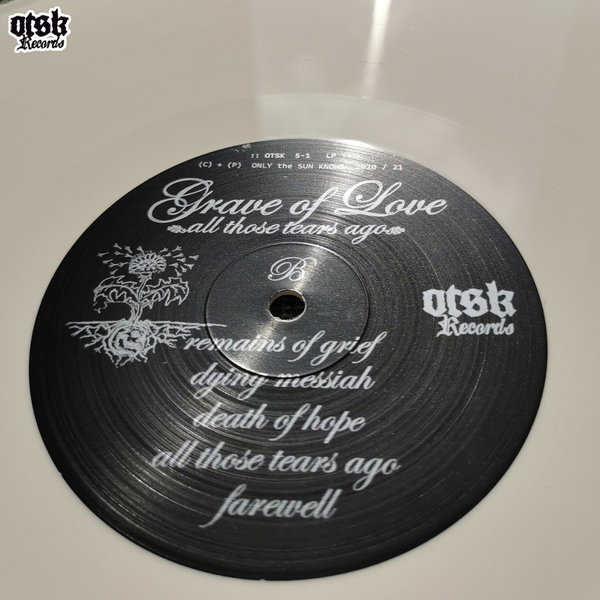 GRAVE of LOVE	"All Those Tears Ago" LP - "BLACK-BOX" VINYL - (#007)